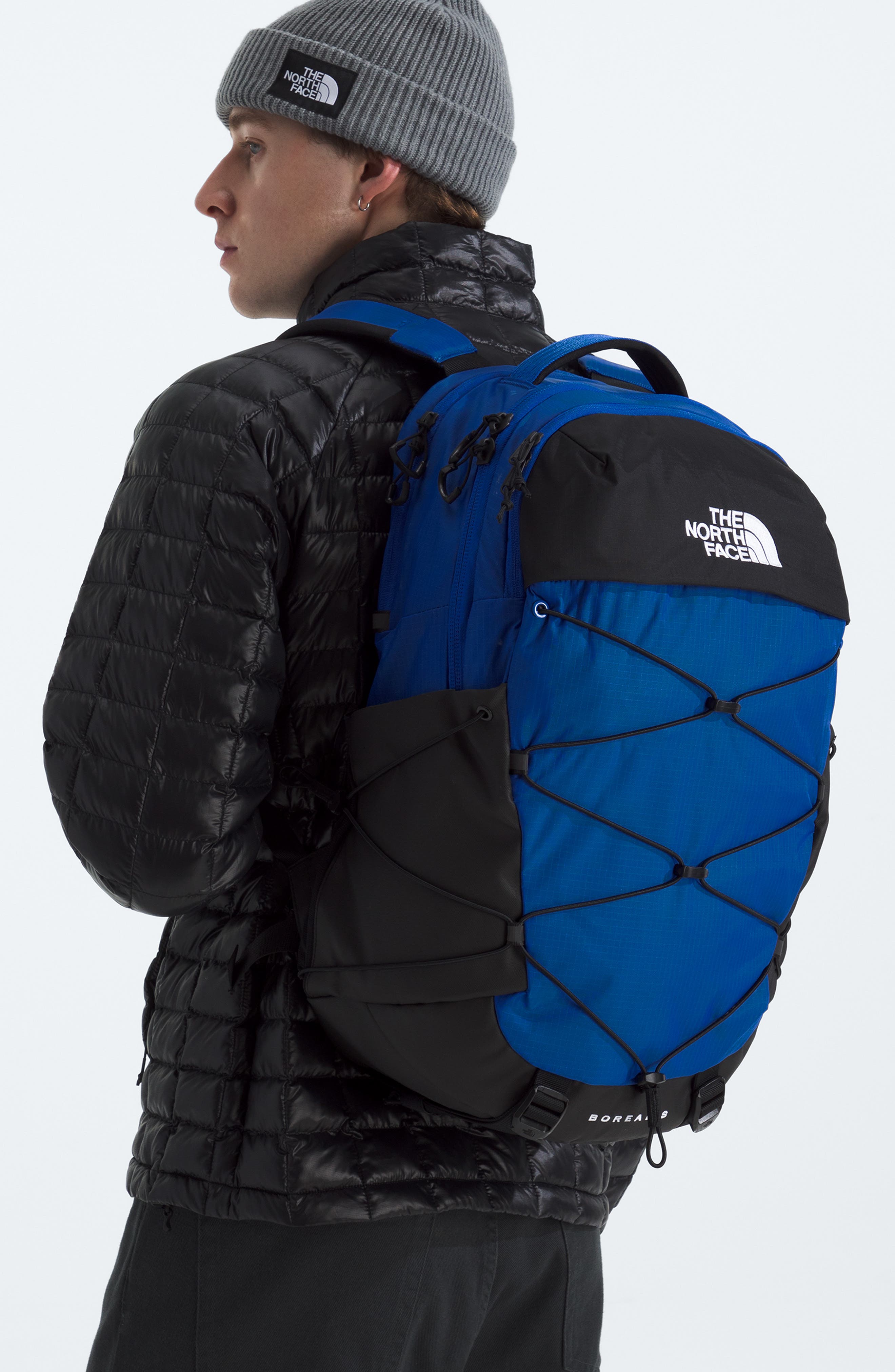 Kids' Borealis Backpack, Alternate, color, TNF BLUE/ TNF BLACK/ TNF BLACK