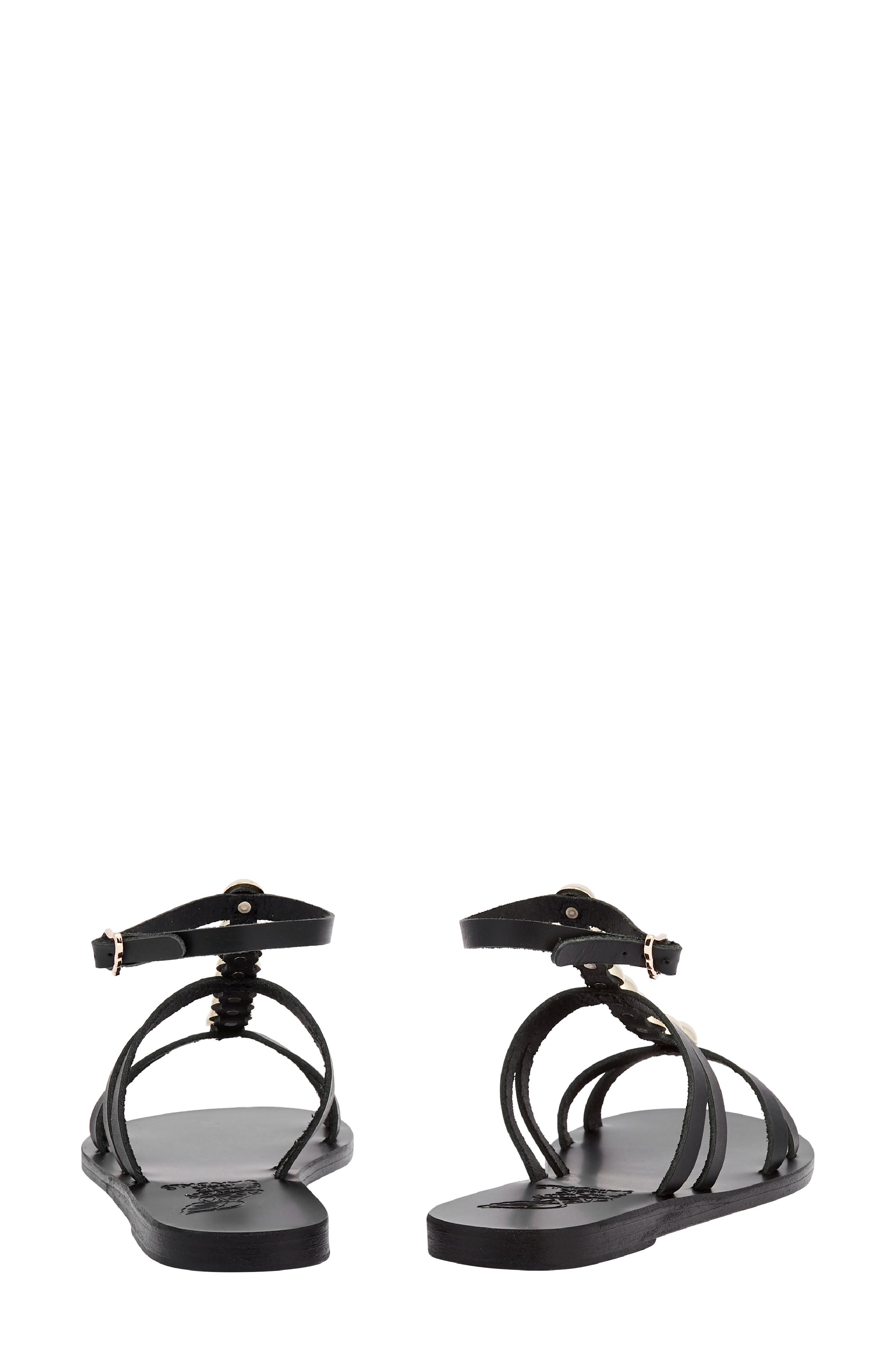 Ancient Greek Sandals Doris Embellished Ankle Strap Sandal, Alternate, color, Gold