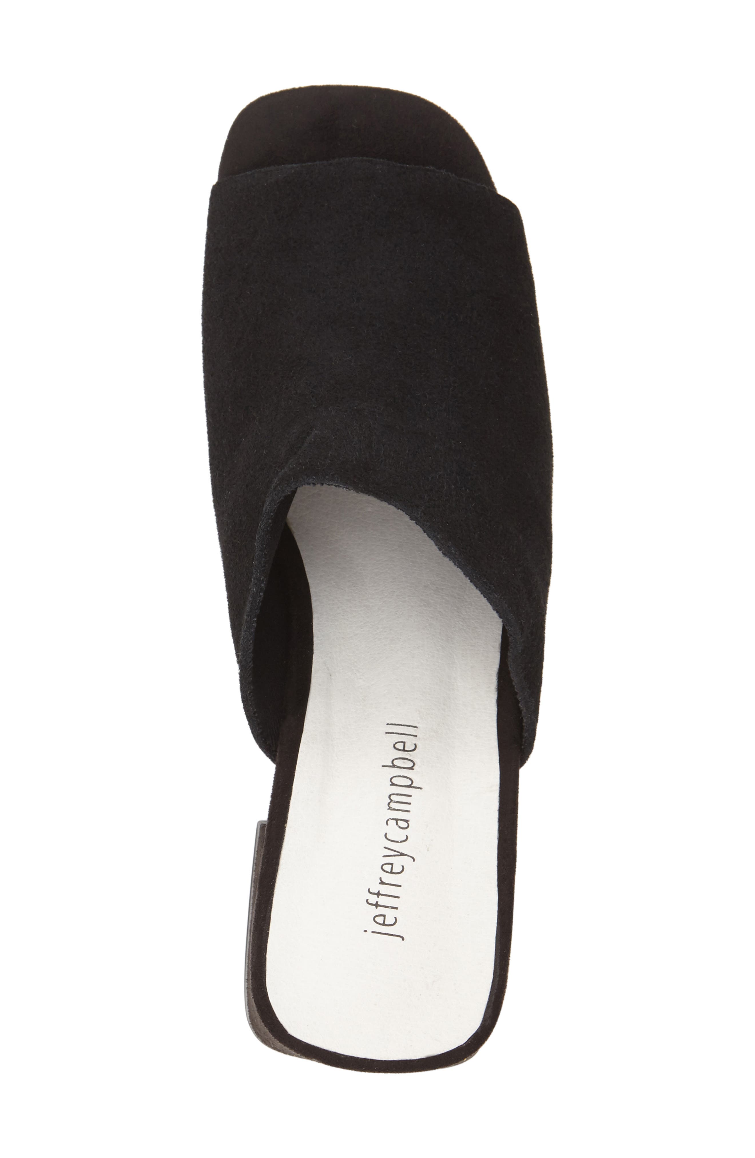 'Perpetua' Open Toe Mule, Alternate, color, BLACK SUEDE