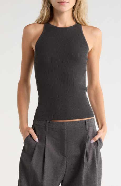 Harbor Ribbed Leather Tank