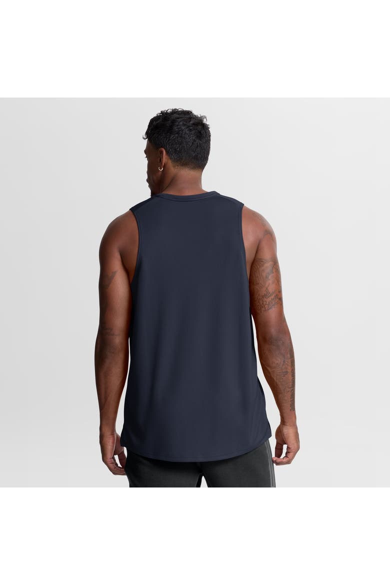Men's Nike Navy Chicago Bears Kickoff Miler Dri-FIT Tank​ Top, Alternate, color, Navy