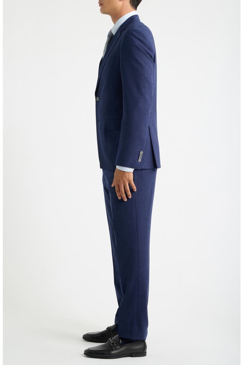 Huge Trim Fit Virgin Wool Suit, Alternate, color, DARK BLUE