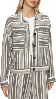 Sanctuary Shoreside Stripe Cotton Jacket