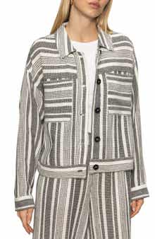 Sanctuary Shoreside Stripe Cotton Jacket