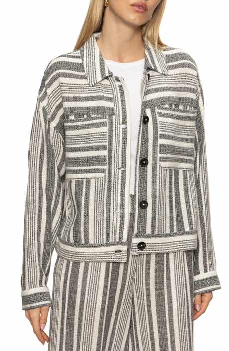 Sanctuary Shoreside Stripe Cotton Jacket