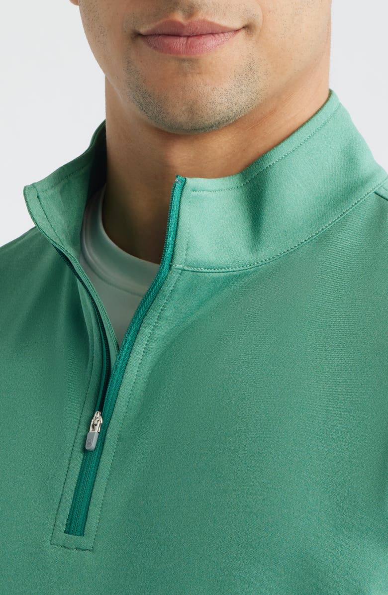 Peter Millar Galway Performance Quarter Zip Vest, Alternate, color, Snow Pea