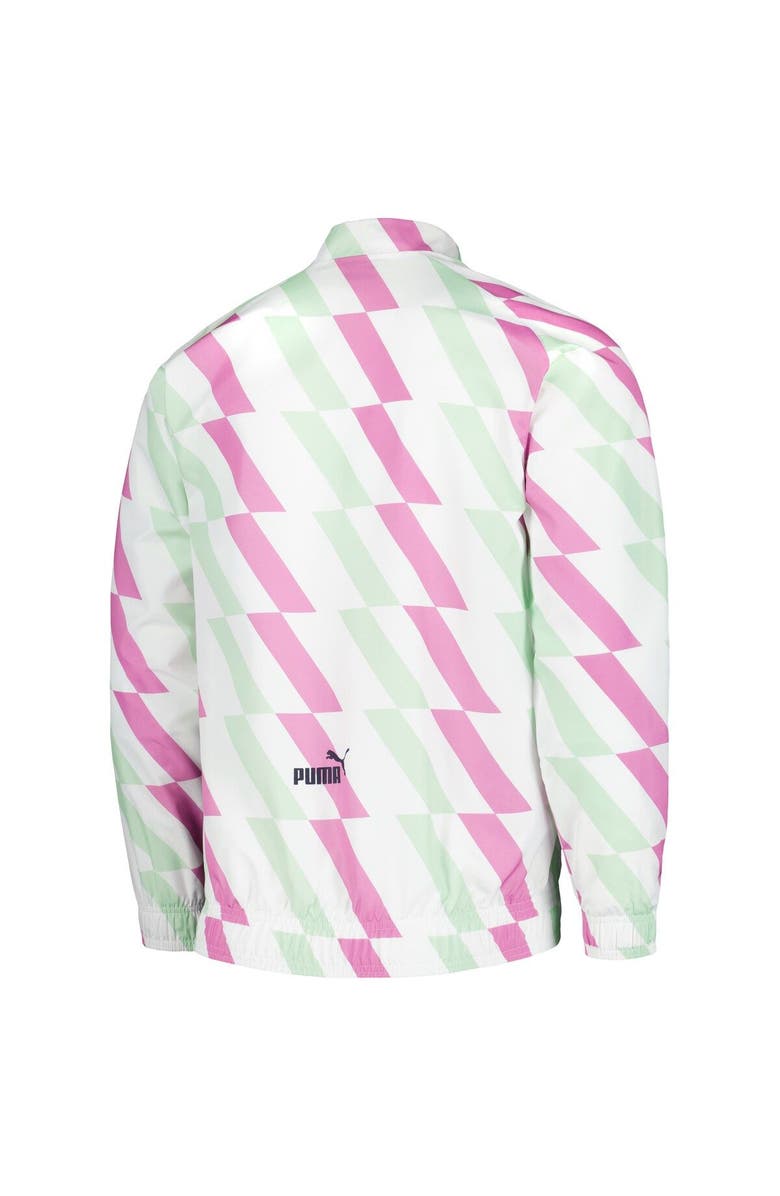 PUMA Men's Puma White Manchester City 2022/23 Pre-Match Full-Zip Jacket, Alternate, color, White