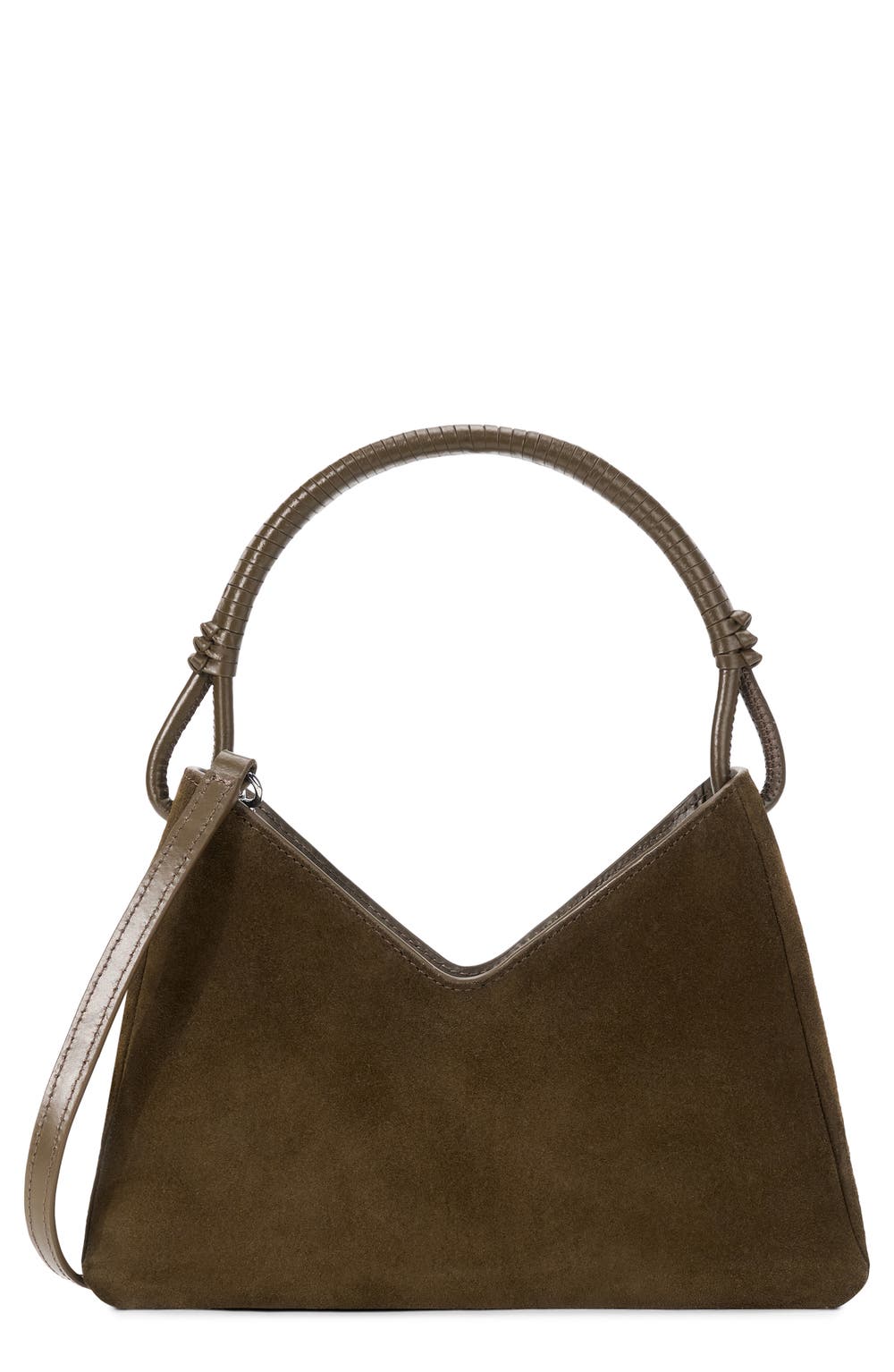 Valerie Suede Shoulder Bag, color, TRUFFLE