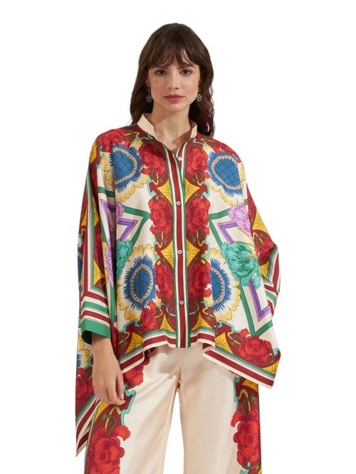 La DoubleJ Foulard Shirt Placée in Taormina Placée Ivory at Nordstrom, Size X-Small