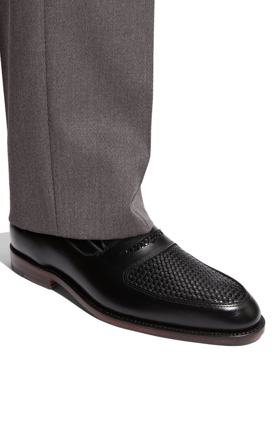 'Carlsbad' Penny Loafer, Alternate, color, BLACK