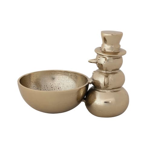 Aluminum Snowman Bowl