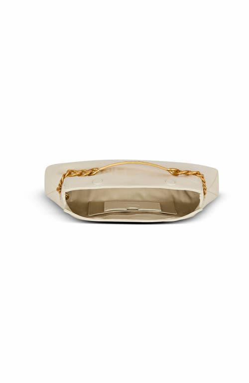 Balmain 1945 Soft Crinkled Leather Clutch