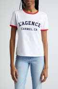 L'AGENCE Tommie Supima® Cotton Ringer T-Shirt