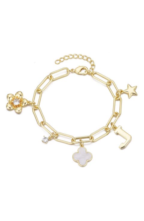 Initial Charm Bracelet