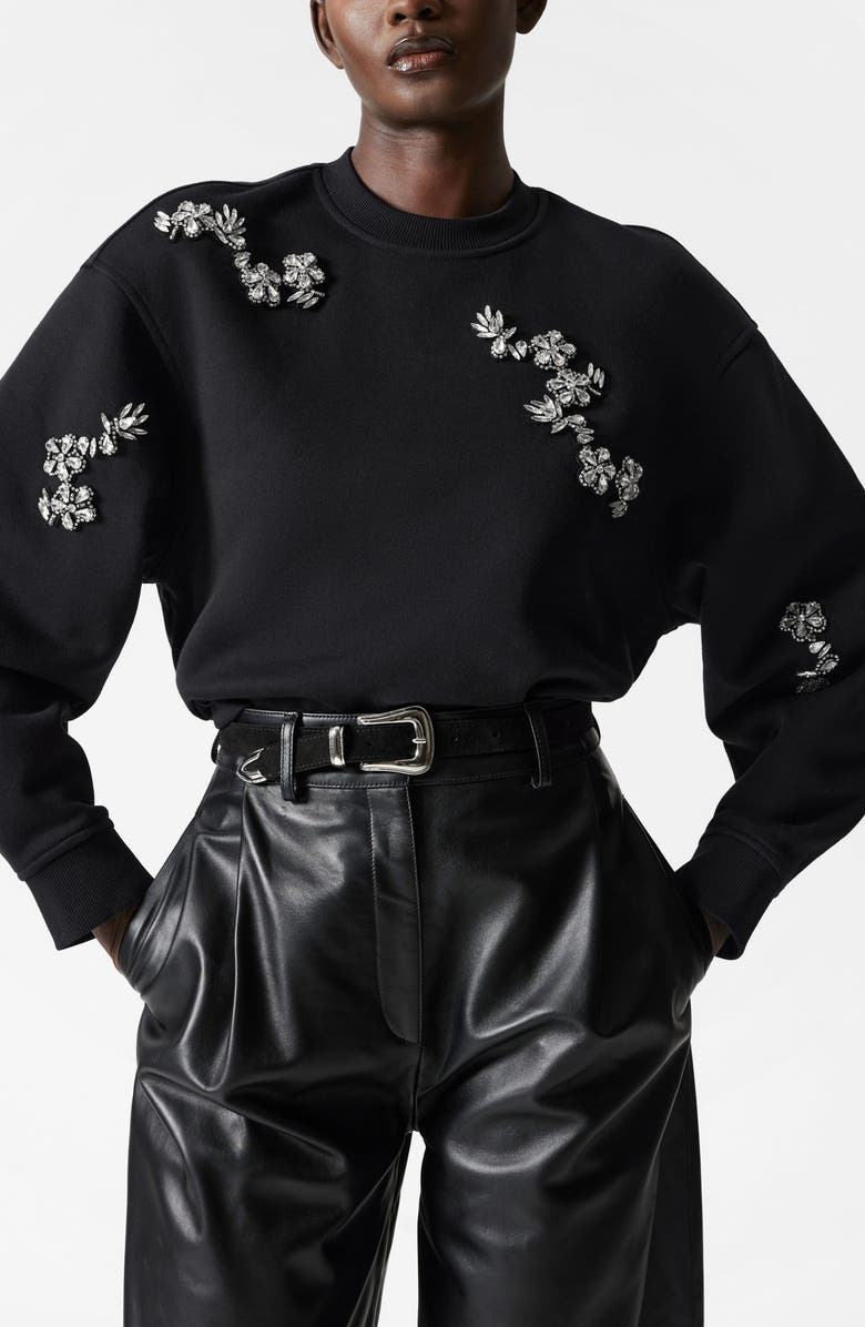 & Other Stories Sequin Embellished Sweatshirt, Main, color,