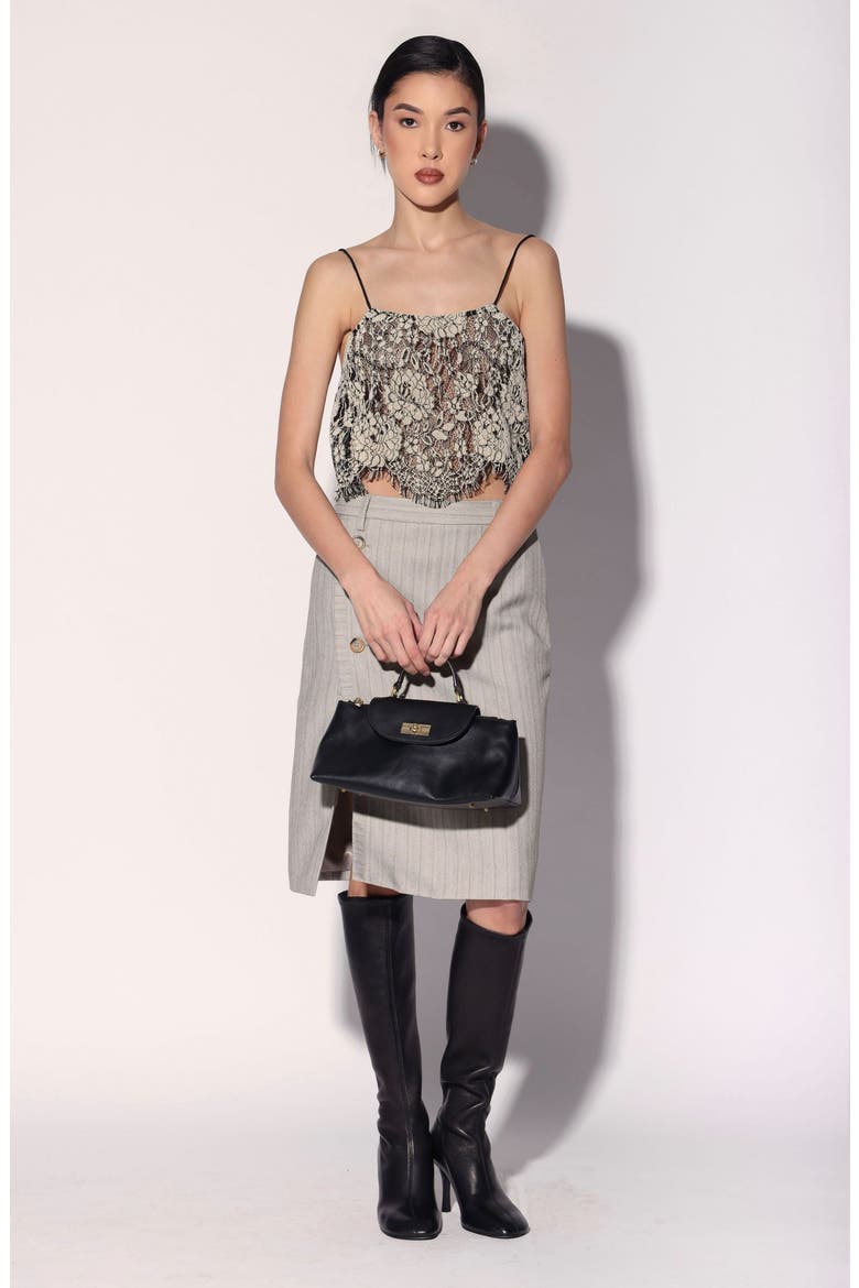 Danika Lace Top, Alternate, color, Ivory / Black