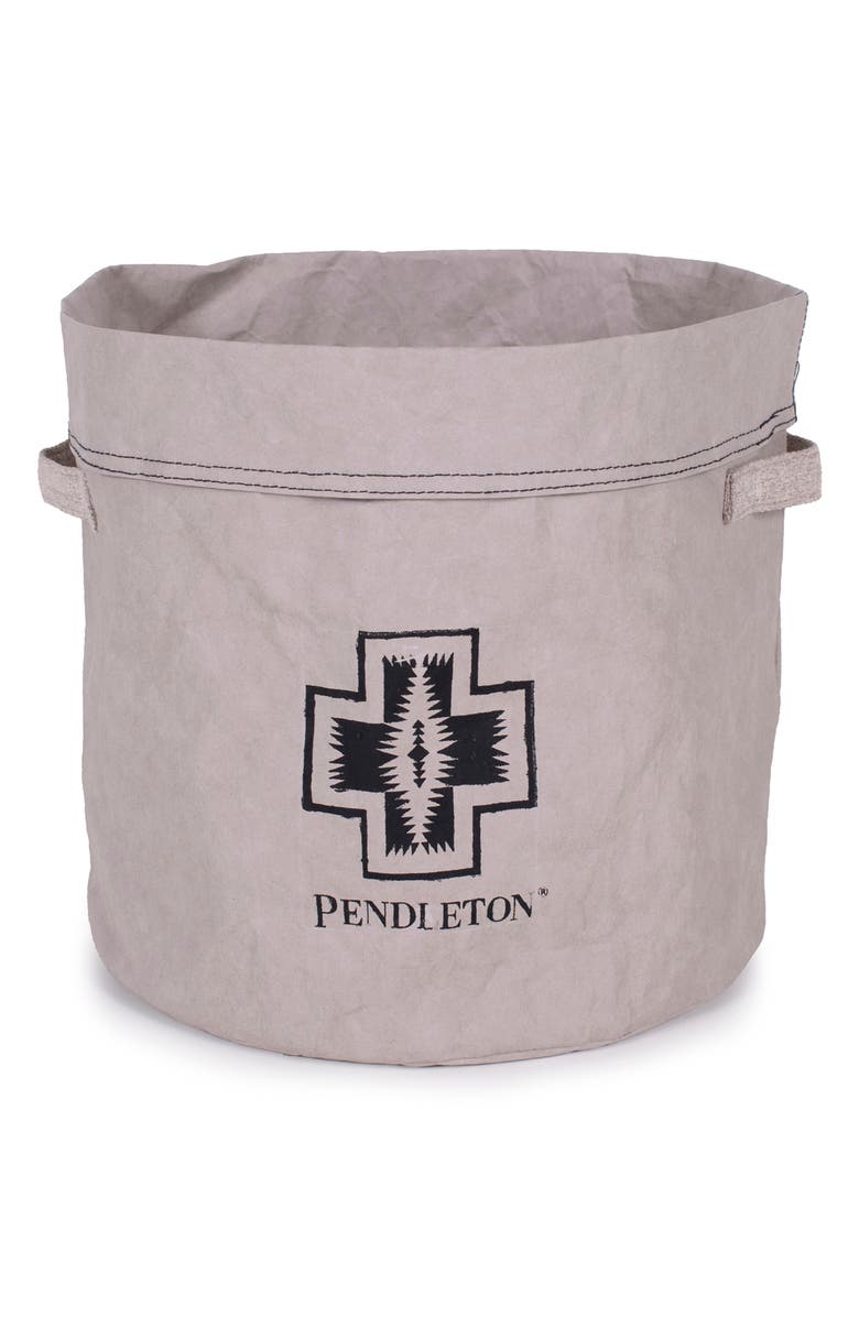 Pendleton Washable Paper Pet Toy Bucket, Main, color, Gray