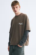 H&M Oversized Boxy Printed Cotton T-Shirt