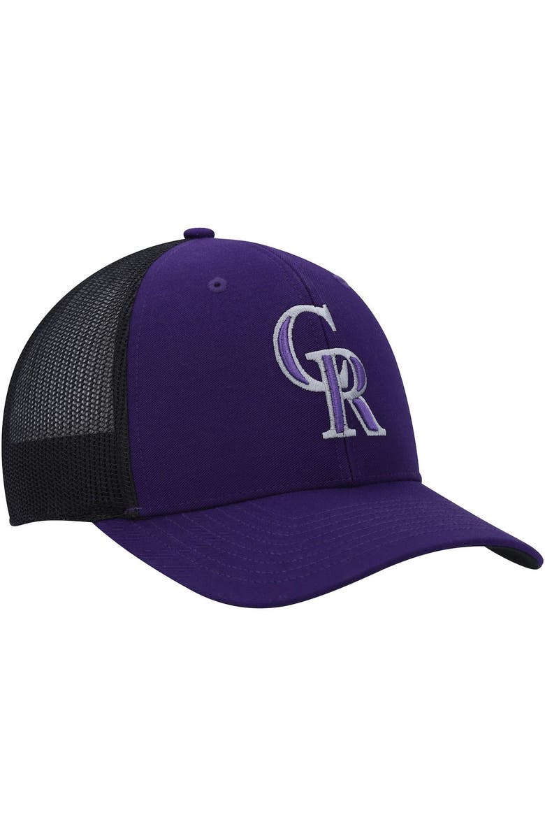 '47 Men's '47 Purple Colorado Rockies Secondary Trucker Snapback Hat, Alternate, color, 