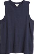 Caslon® Sleeveless Cotton Blend Crewneck T-Shirt