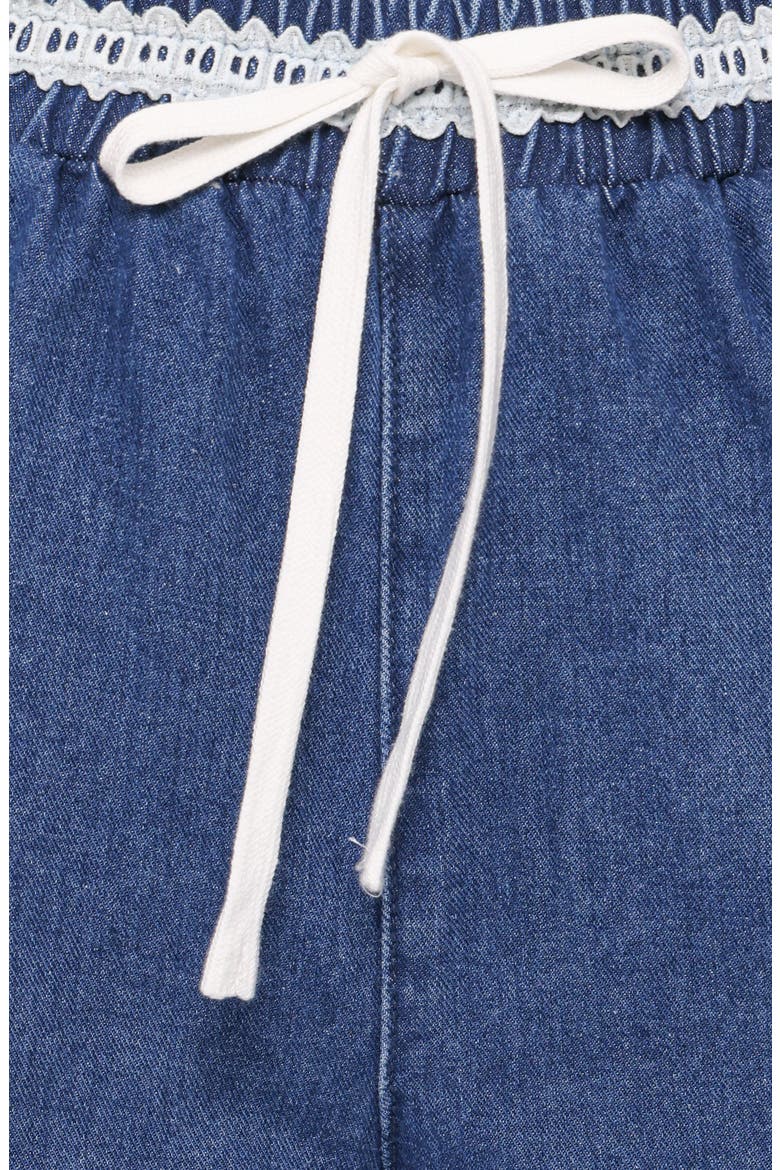 Siun Wide Leg Denim Joggers, Alternate, color, MEDIUM WASH