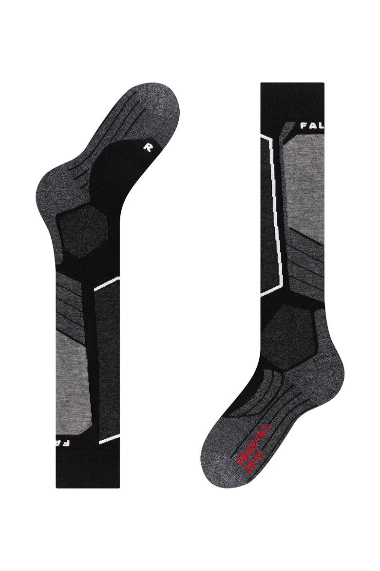 SK2 Intermediate Ski Socks, Alternate, color, Black-Mix