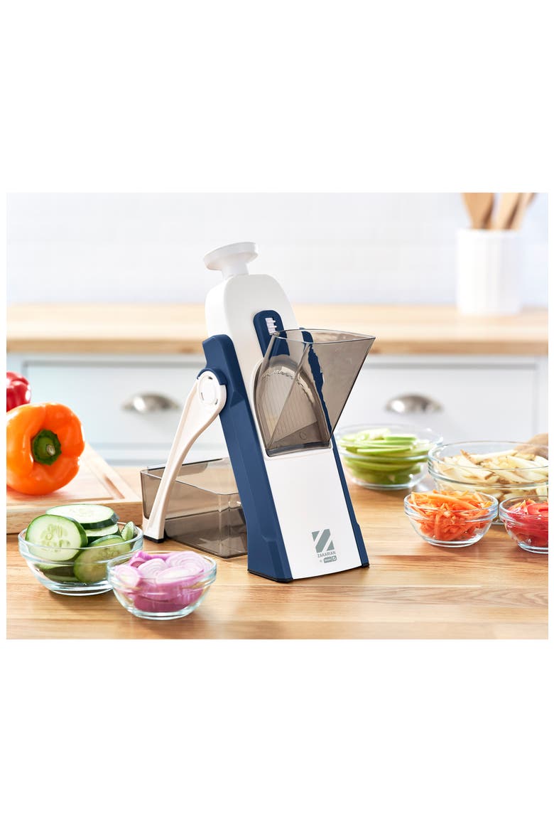 Zakarian by Dash Safe Slice Mandoline, Alternate, color, ZAKARIAN BLUE