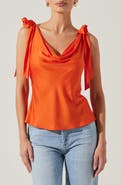 ASTR the Label Allexina Cowl Neck Top