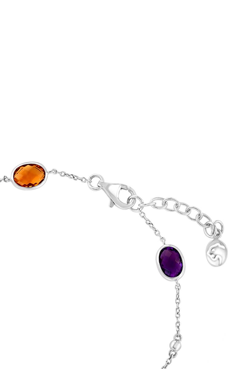 EFFY Sterling Silver Semiprecious Stone Station Bracelet, Alternate, color, Silver/ Multi