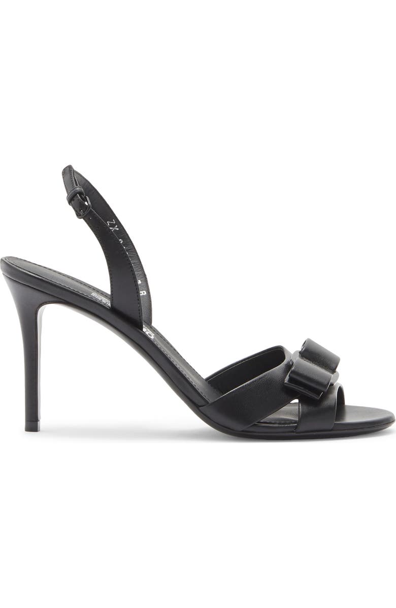 FERRAGAMO Lida Slingback Sandal, Alternate, color, Black