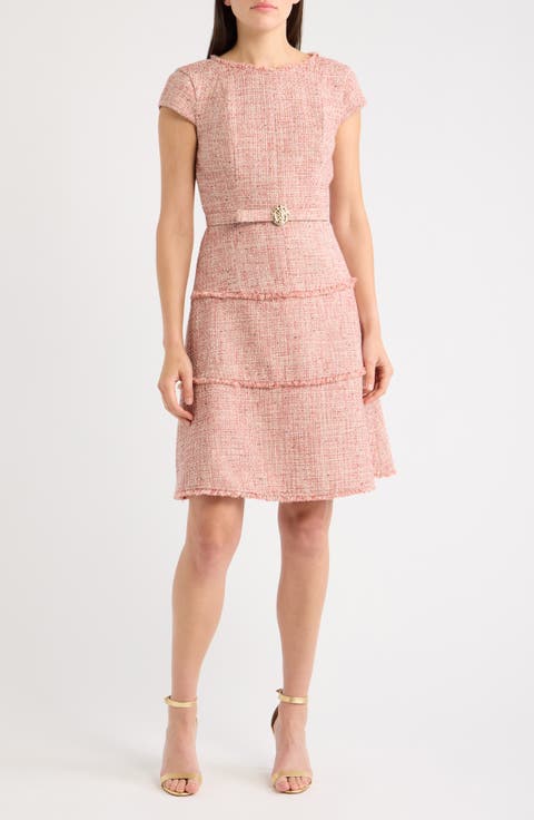 Heritage Tweed Midi Dress