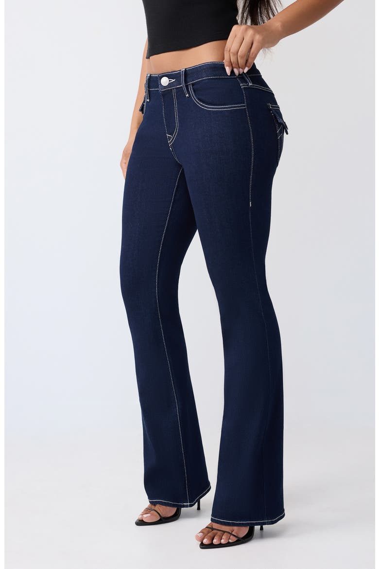 Becca Flap Pocket Bootcut Jeans, Alternate, color, 2S BODY RINSE
