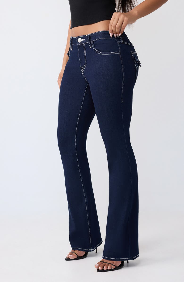True Religion Becca Flap Pocket Bootcut Jeans, Alternate, color, 