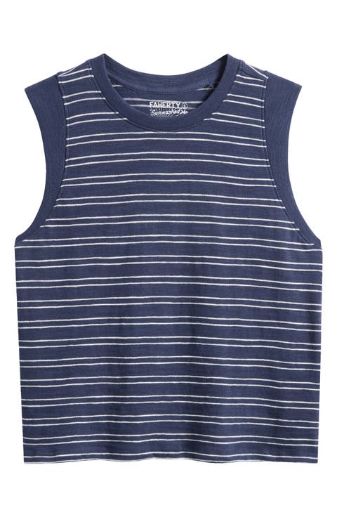 Sunwashed Slub Muscle Tank