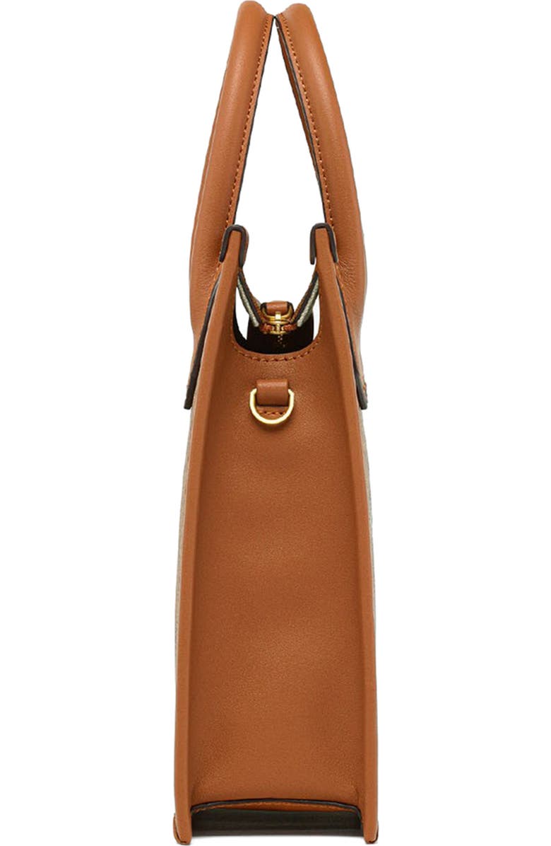 MCM Mini Himmel Lauretos Coated Canvas Crossbody Tote, Alternate, color,