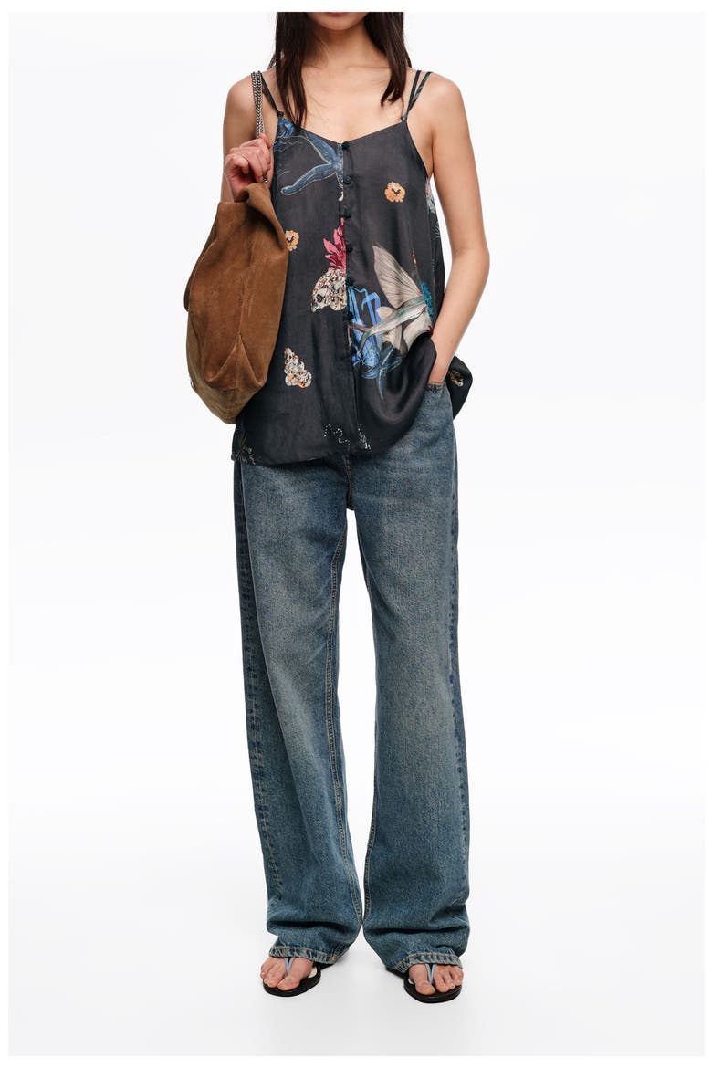 Seabed Flowing Strappy Top, Alternate, color, SEABED ANTHRACITE