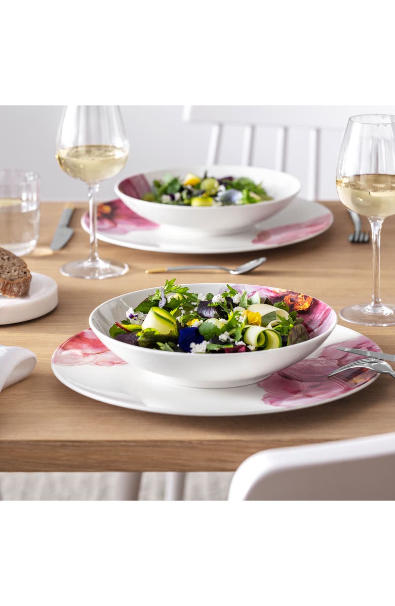 Villeroy & Boch Rose Garden Buffet Plate Coupe, Alternate, color, Pink