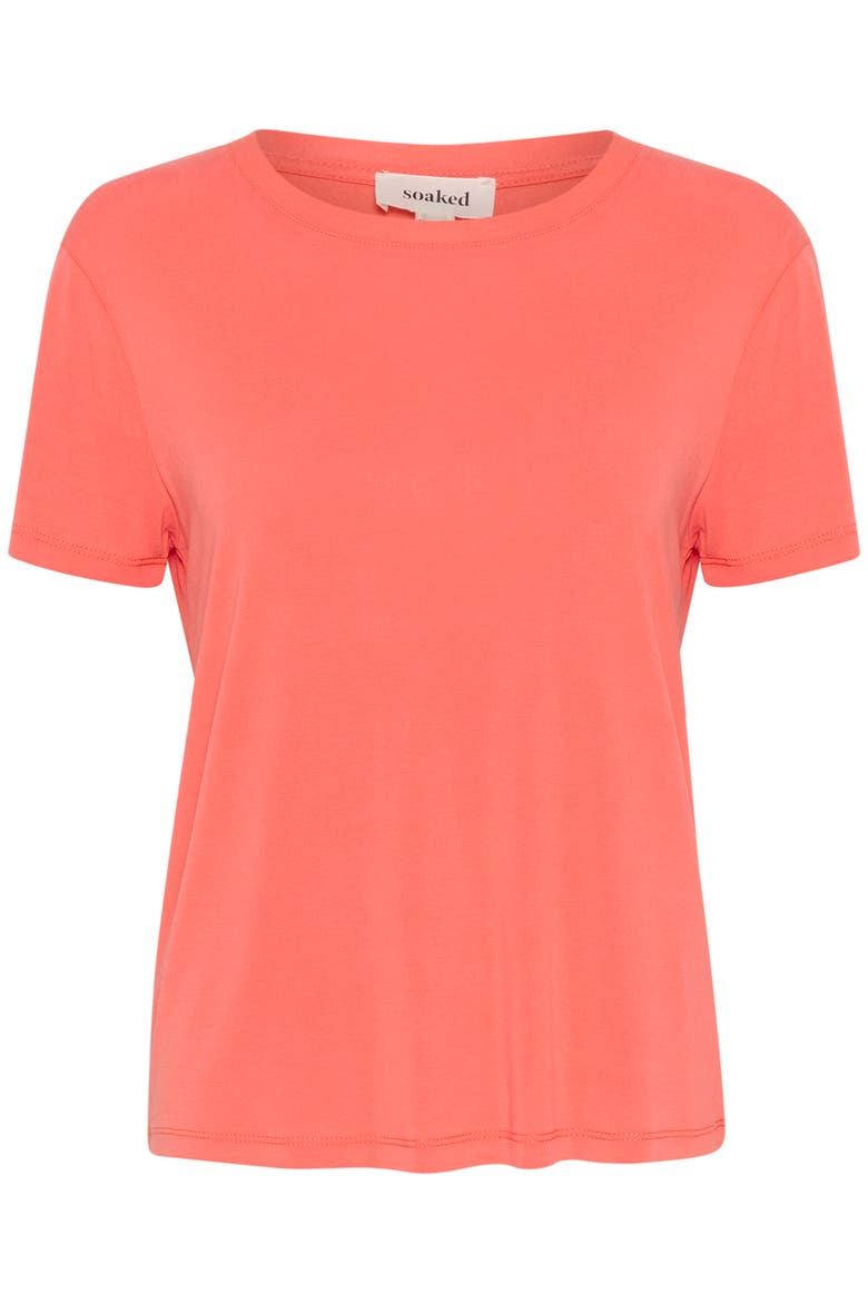 Columbine Short Sleeve T-Shirt, Alternate, color, Hot Coral