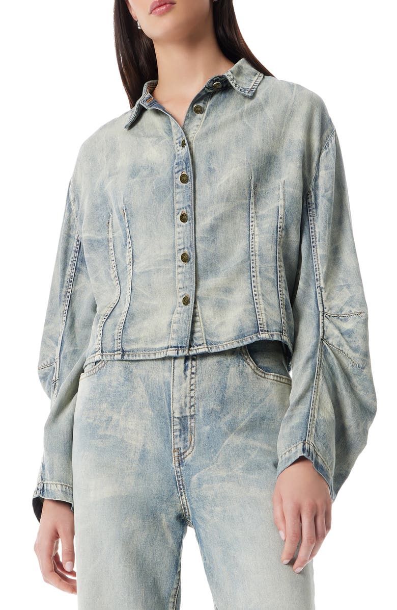 Robert Rodriguez Kelly Barrel Sleeve Denim Jacket, Main, color, Hypnosis