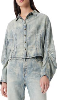 Robert Rodriguez Kelly Barrel Sleeve Denim Jacket