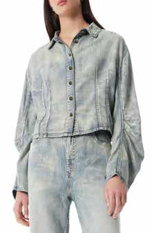 Robert Rodriguez Kelly Barrel Sleeve Denim Jacket