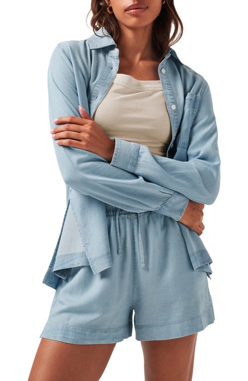 Travismathew Chambray Button-up Shirt In Light Wash