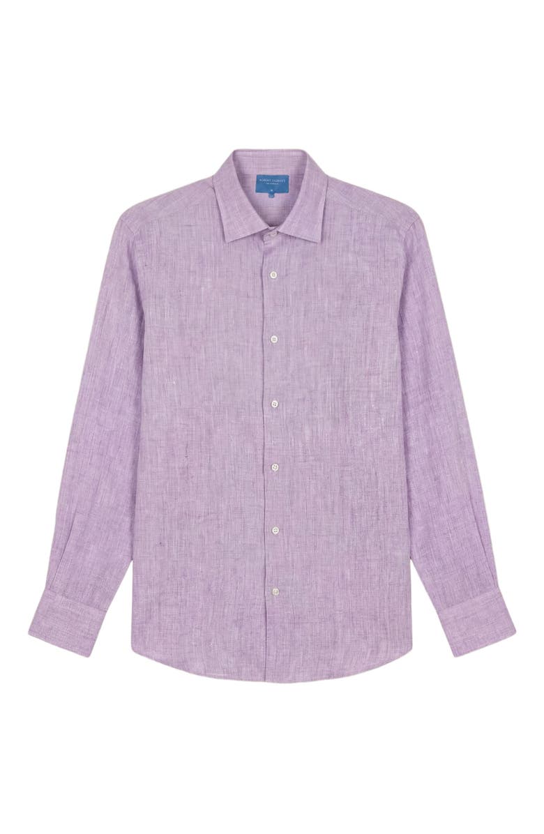 Robert Talbott Morgan Linen Shirt, Alternate, color, Purple
