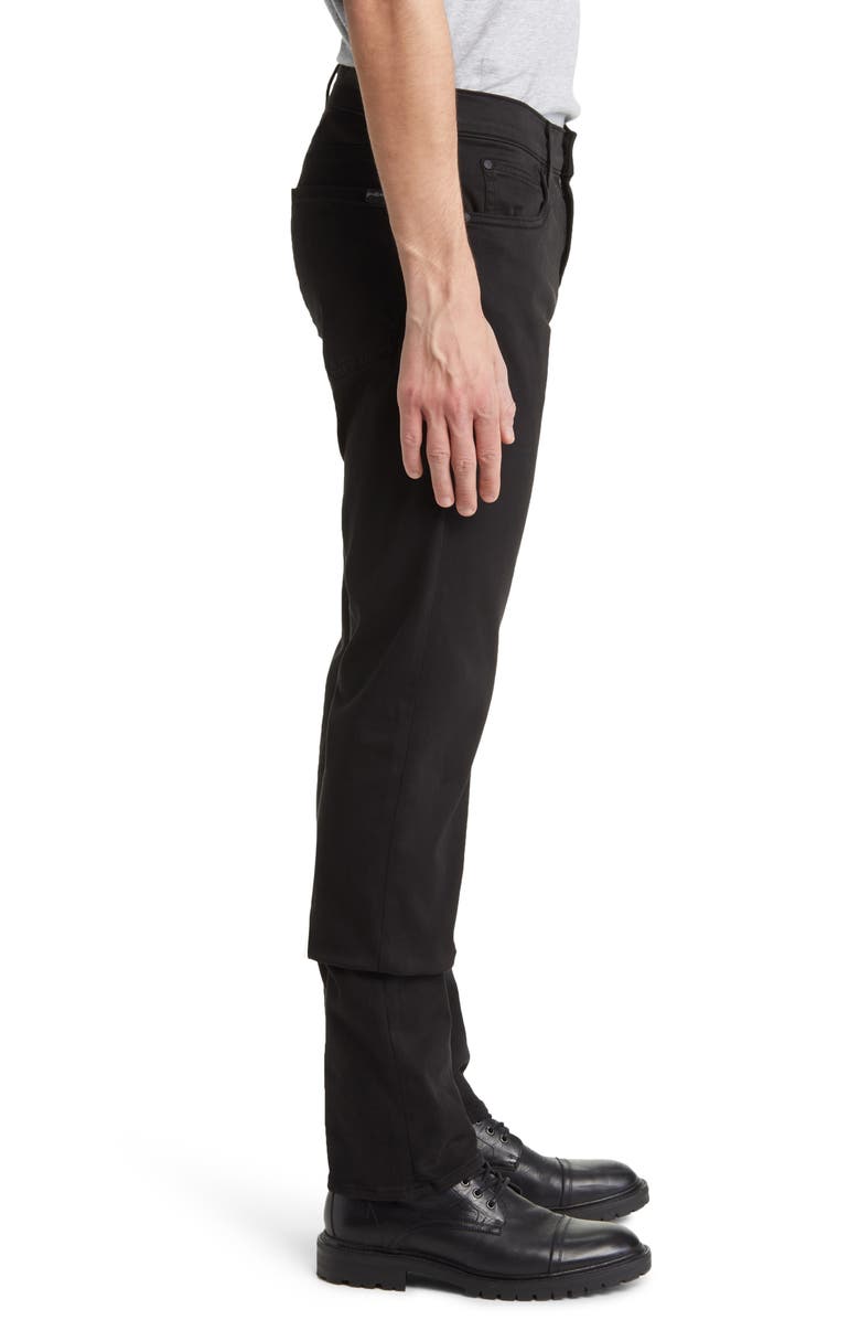 7 For All Mankind Slimmy Slim Fit Clean Pocket Luxe Performance Jeans, Alternate, color, Black