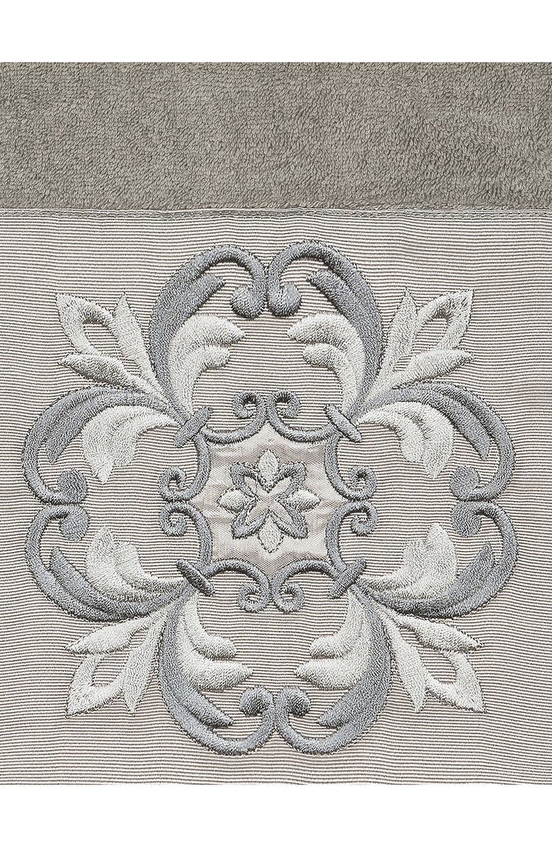 Linum Home Textiles Alyssa Embellished Bath Towel - Dark Gray, Alternate, color, Dark Gray