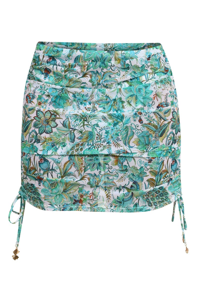 Sunshine 79 Free Spirit Cover-Up Miniskirt, Alternate, color, Blue/ Green Multi