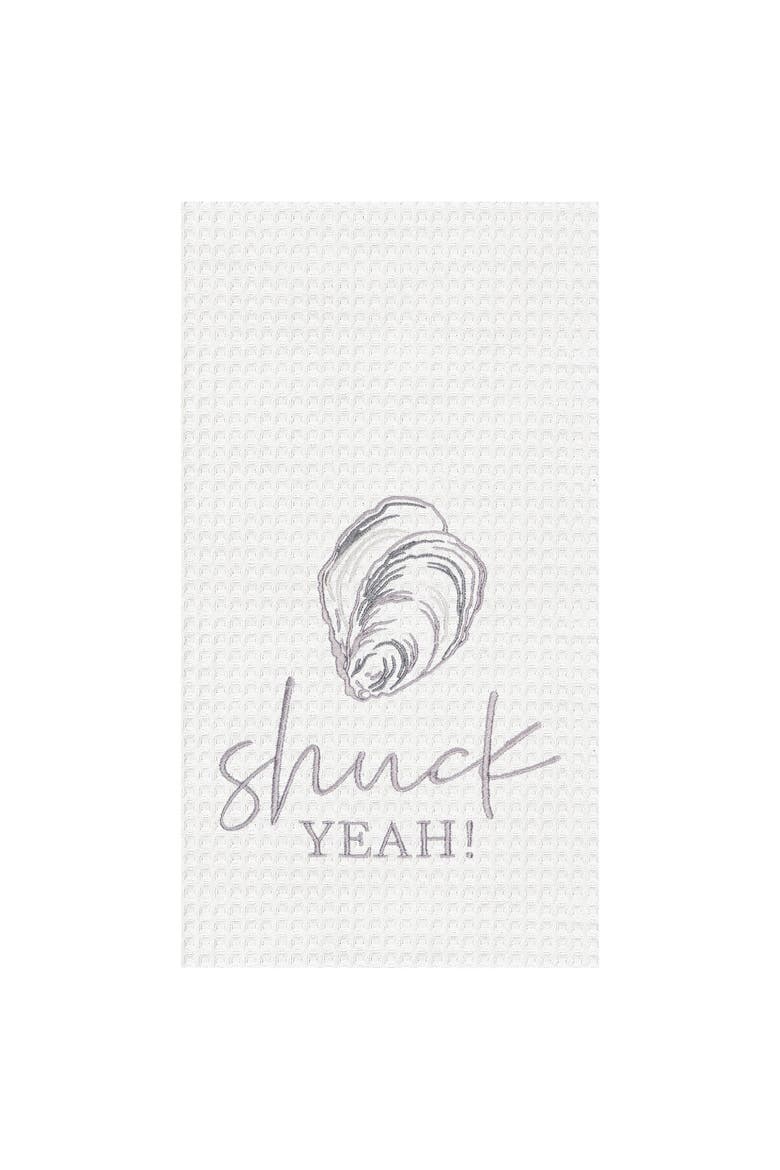 Shuck Yeah Kitchen Dishtowel, Main, color, Blue