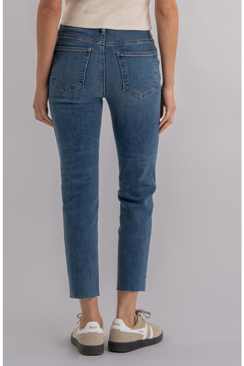 Rachael Raw Hem High Waist Crop Mom Jeans, Alternate, color, FAITHFUL