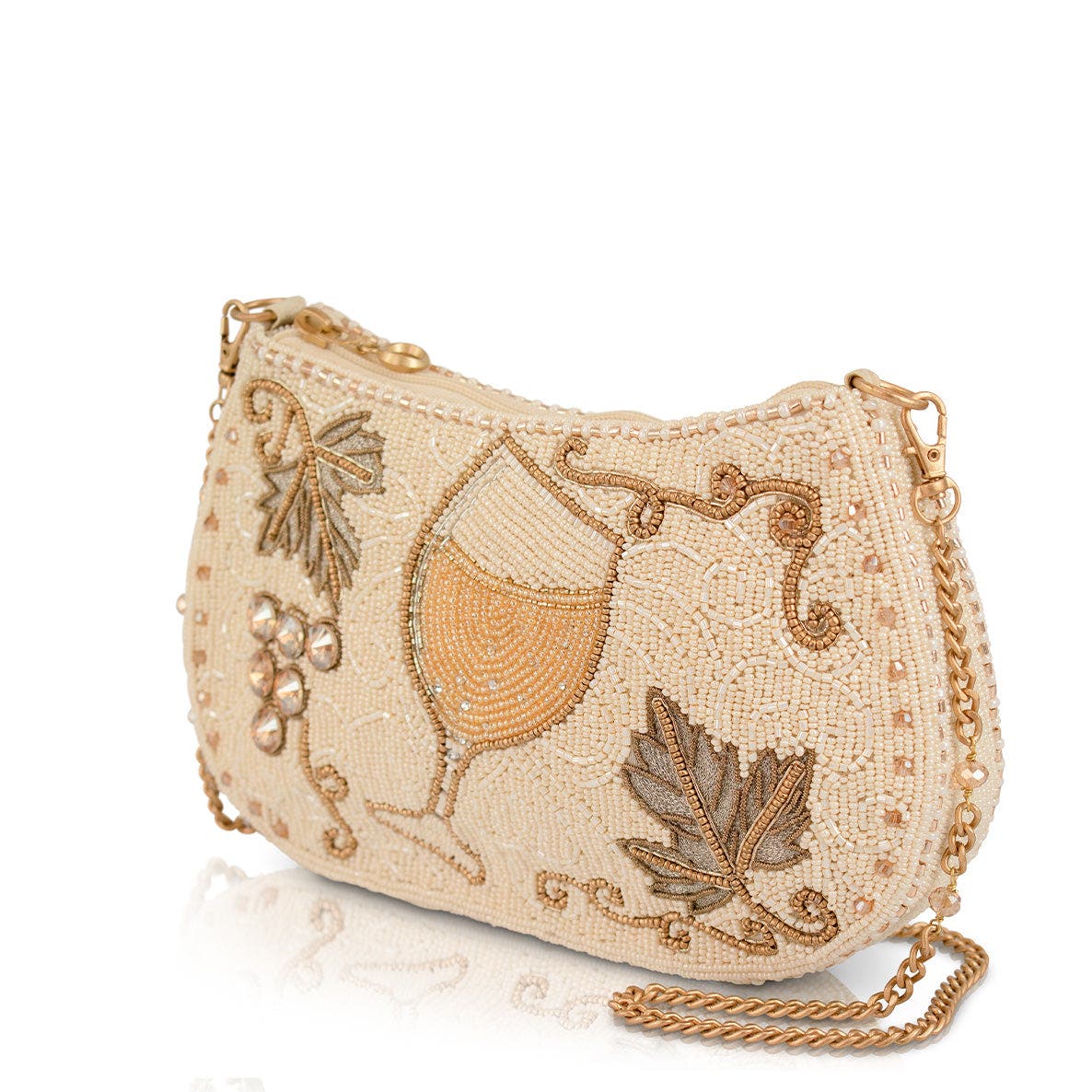 Mary Frances Accessories Grape Escape Crossbody Handbag, Alternate, color, Ivory