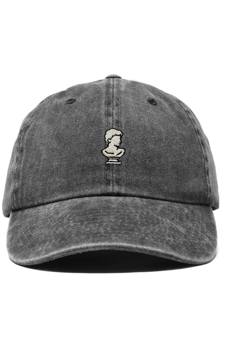 Dalix Sculpture Dad Cap, Main, color, Washed Black